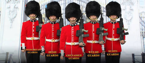 Did The Guards Coldstream Guards uniform set 1/6th scale toy accessory 