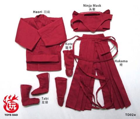TDA-04 1/6 Samurai Ninja Suit Female Clothes Set Accessory Set