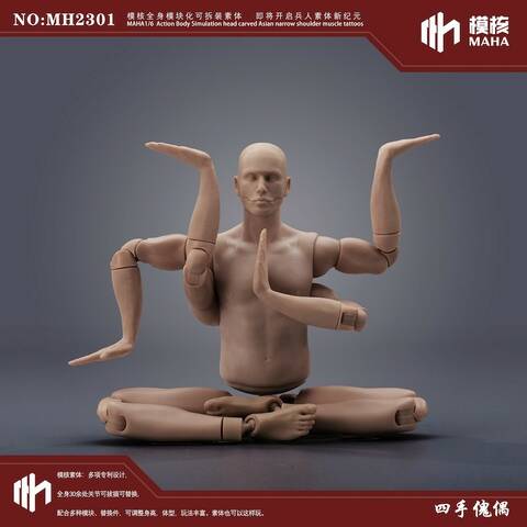 Seamless Hand-Arm Set - Three Versions - MAHA Studio 1/6 Scale Figure