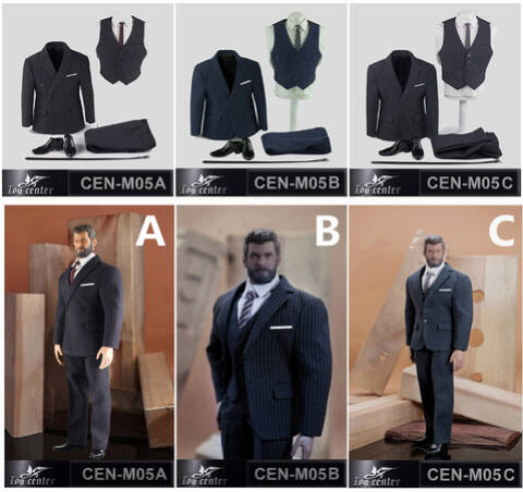 1/6  HOT FIGURE TOYS Toy center CEN-M04 British gentleman black suit 