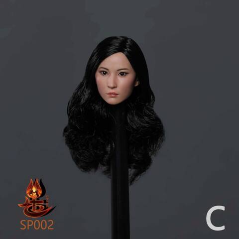 SPARK TOYS 1//6 Scale SP001 Beauty Female Head Sculpt Carved PVC Model Fit 12/"Bod