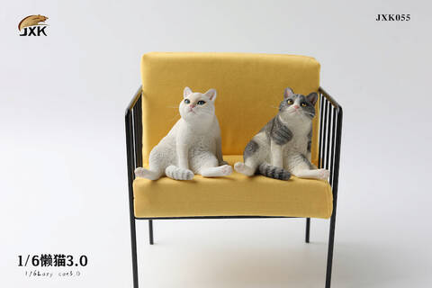 JXKスタジオ 1/6 スコ座り猫 わがまま A ＆ ソファー 茶＆白