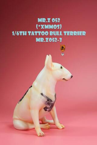 Mr.Z 1/6 MRZ052 The Tattoo Bull Terrier Animal Dog Collectible Statue Model Toy