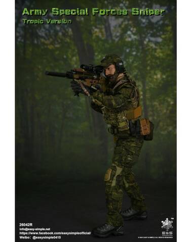 NEW PRODUCT: Easy&Simple: 26042R 1/6 Scale Army Special Forces Sniper  Tropic Version