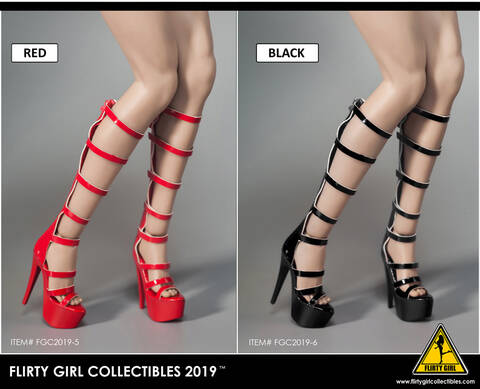 1/6 Women Black High Heels Boots Zipper Shoes For 12" Phicen Kumik Figure ❶USA❶ 