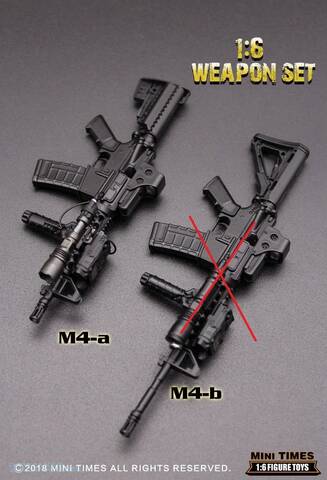 1:6 Scale Weapon Model Assembly Assault rifle Gun 4D Black HK416 For 12" Figure 