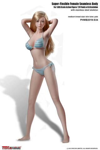 1/6 TBLeague Seamless S24A Junior Girl Female Body Figure Without Head Model Toy 