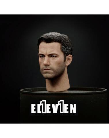 Eleven 1/12 Scale Male Head Sculpt With Neck Collar 