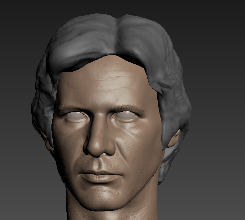 Interest: Han Solo (Star Wars - A New Hope) Unpainted head sculpt Wip410