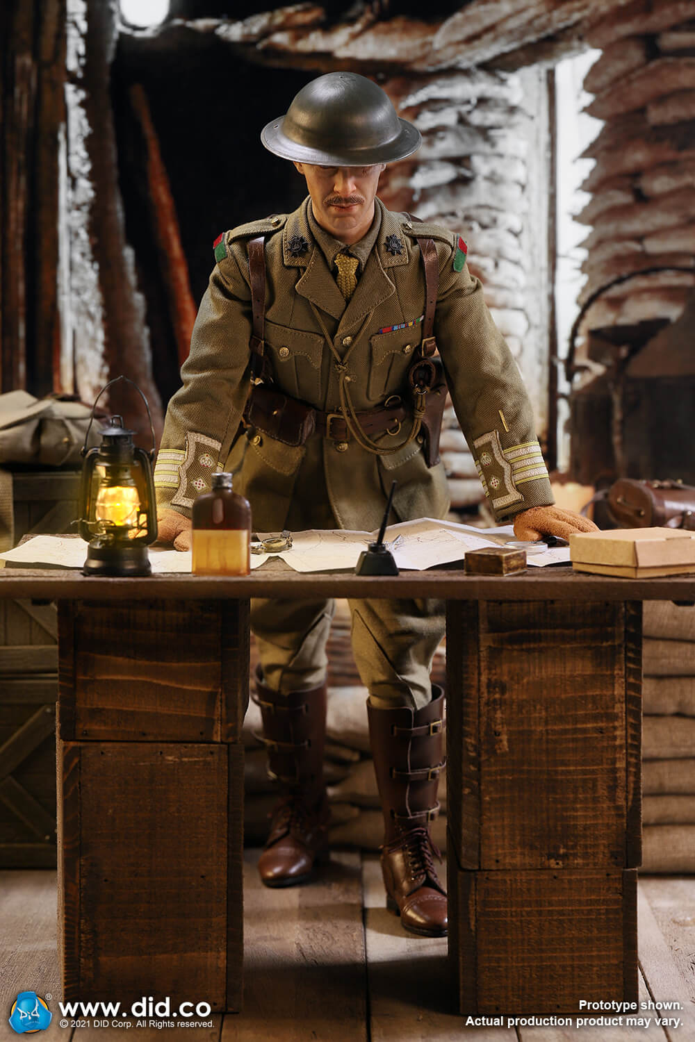 WWI - NEW PRODUCT: DiD: B11012  WW1British Officer – Colonel Mackenzie & E60062 WW1 War Desk Diorama Set  Ww1bri19