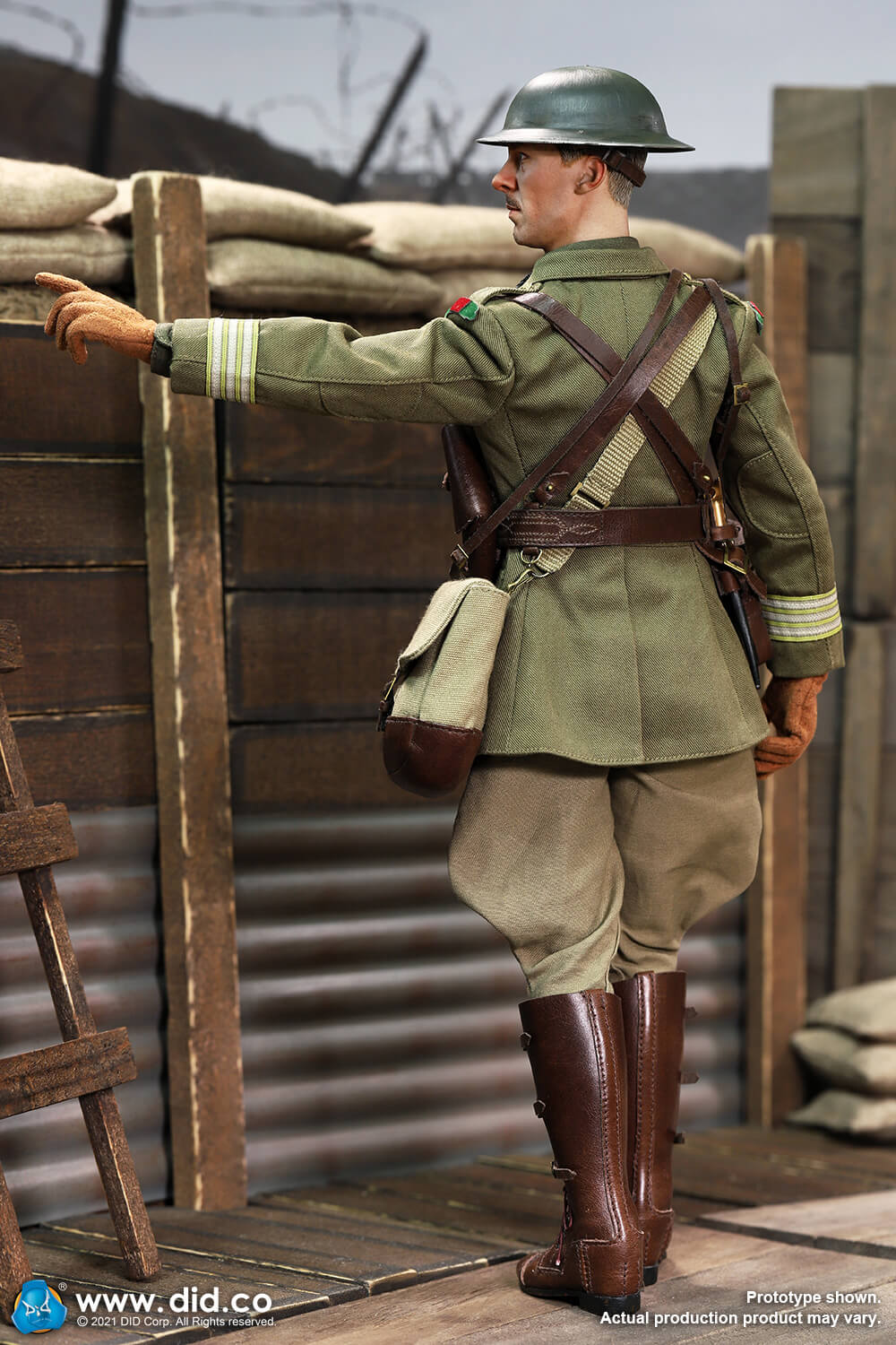 DeskDioramaSet - NEW PRODUCT: DiD: B11012  WW1British Officer – Colonel Mackenzie & E60062 WW1 War Desk Diorama Set  Ww1bri48