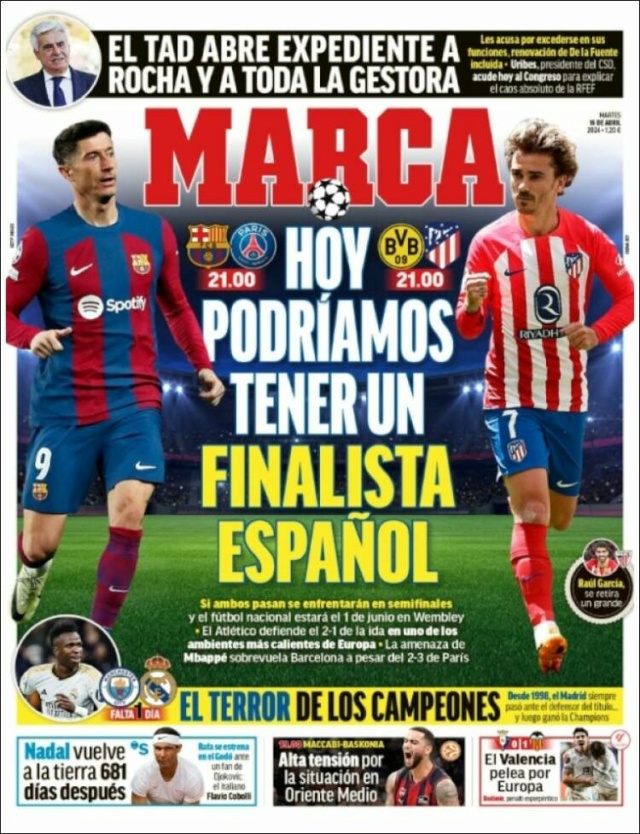 U.C.L. Cuartos de Final - Vuelta: Borussia Dortmund vs Atlético de Madrid (martes 16 de abril, 21:00 h.) Marca_11