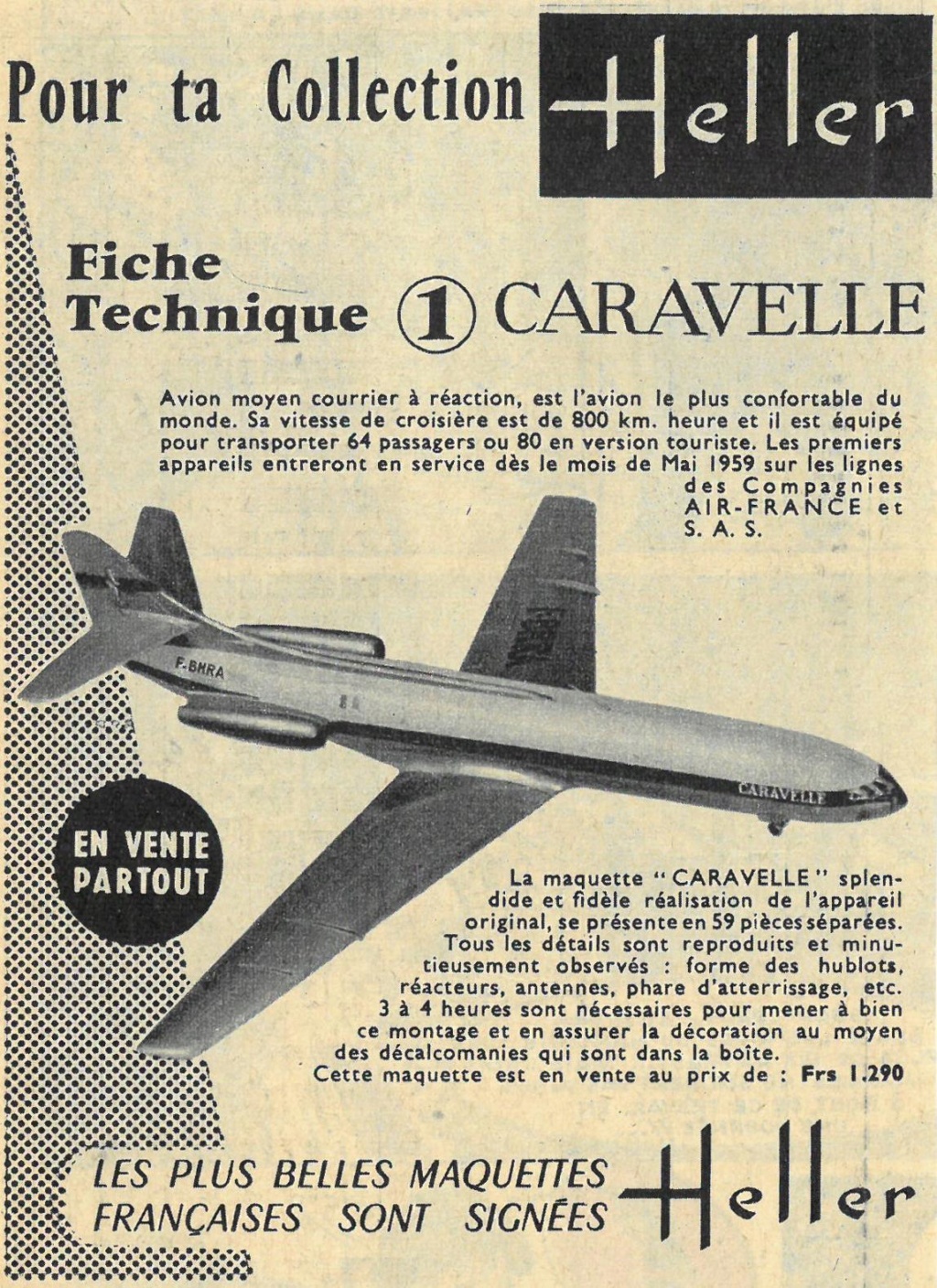 Publicités HELLER de 1959-1961 ... F110