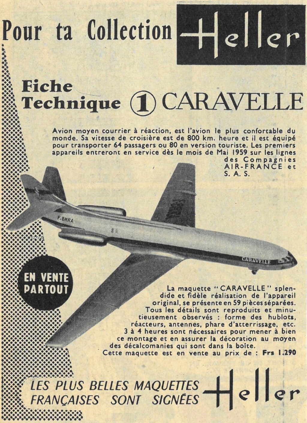 Publicités HELLER de 1959-1961 ...  F110