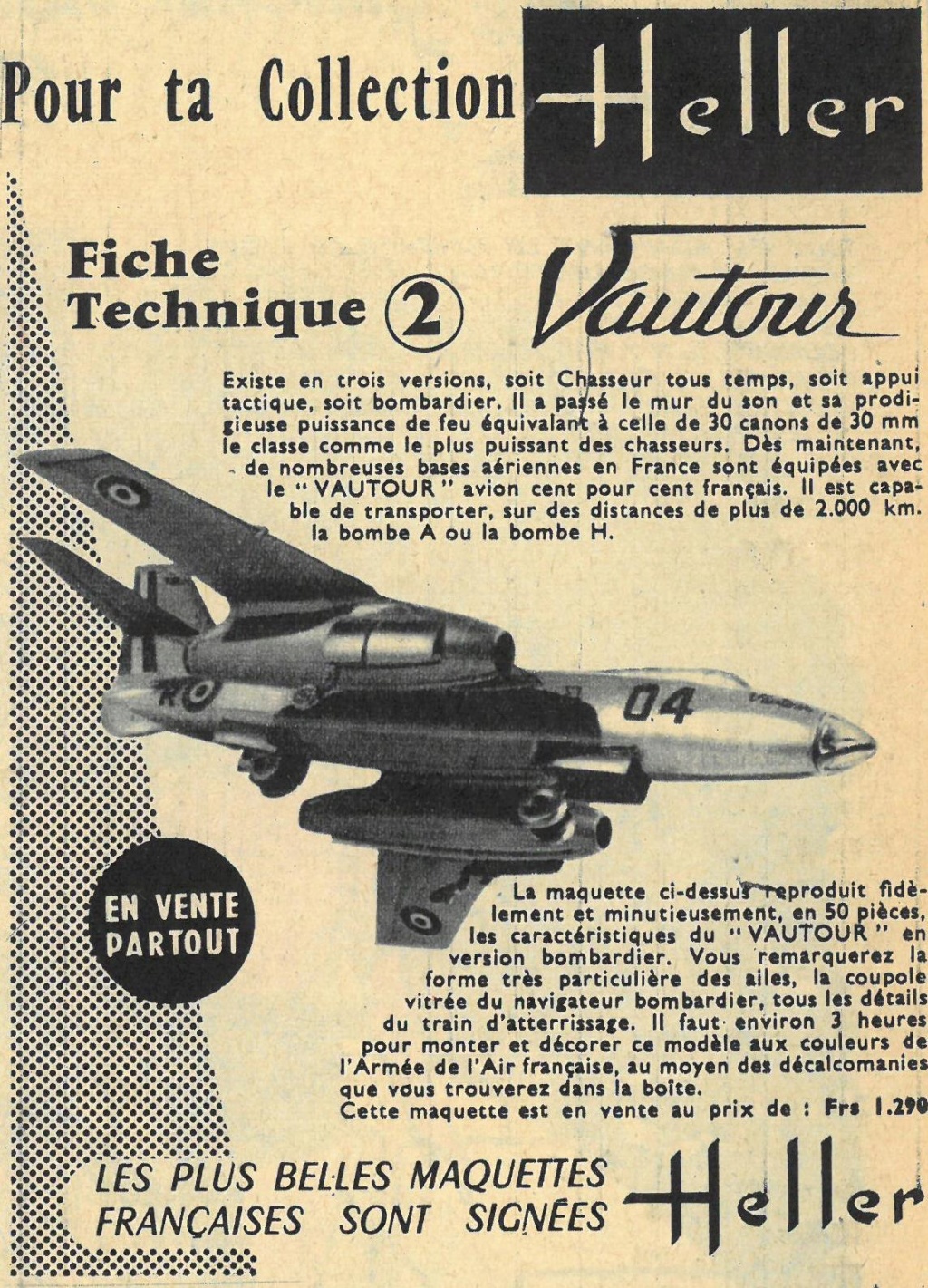 Publicités HELLER de 1959-1961 ...  F210