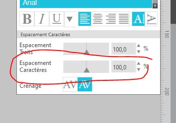 aligner des nombres sur un disque Captu115