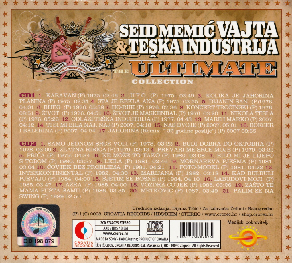 Seid Memic Vajta & Teska Industrija - The Ultimate Collection (2 CD) 2008 Omot_610