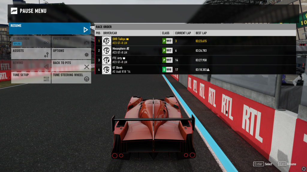 2023 TORA 24 Heures Du Mulsanne - P1 Class Time Verification Screen14