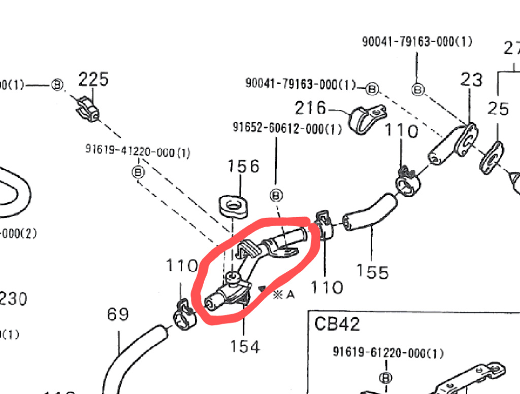 Name of the engine side pressure cap seat Screen12