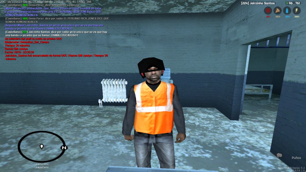 Reporte Justyn STAFF | Jail mal dado, Inoperancia como STAFF | Mta-sc23