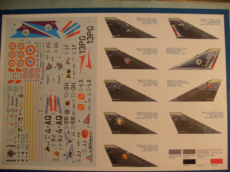 Multi-présentations ESCI/ITALERI quelques  MIRAGE III, F1 et KFIR au 48ème S7300919