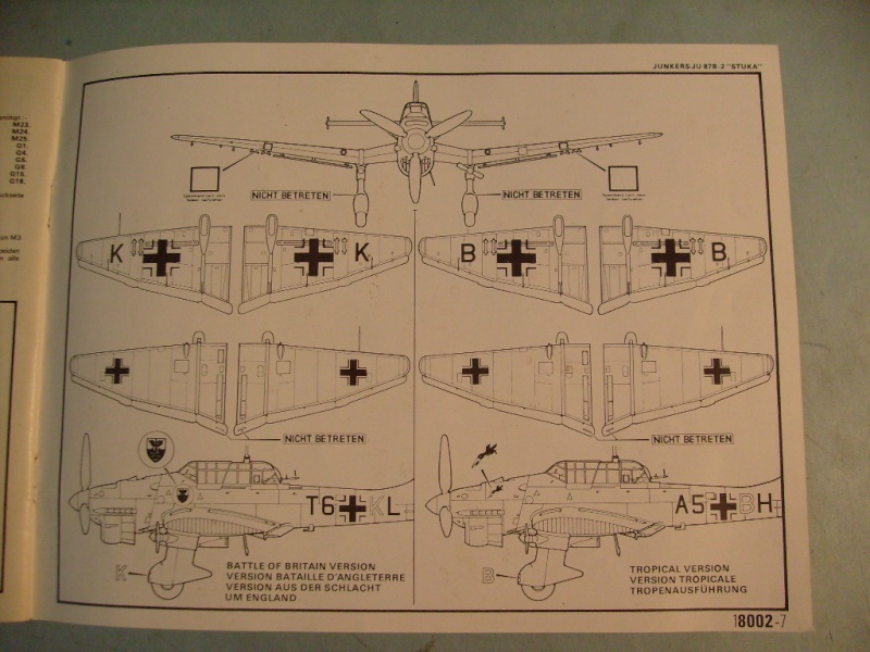 [AIRFIX] MESSERSCHMITT Bf 109 E & JUNKERS Ju 87 B STUKA 1/24ème Réf 02048 & 18002 S7308856