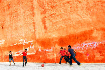 كرة القدم في الأحياء المغربية Enfant10