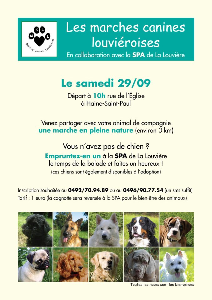 marche canine en faveur de la spa samedi 29.09.12 Spa_la10