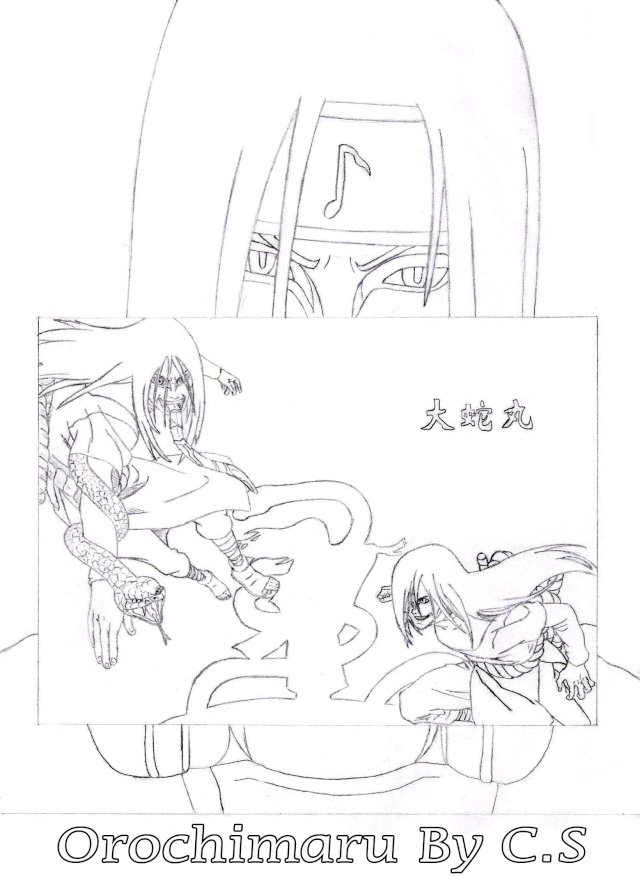 Wallpapers, bannires et dessins de Uchiwa Sasuke - Page 20 Orochi10