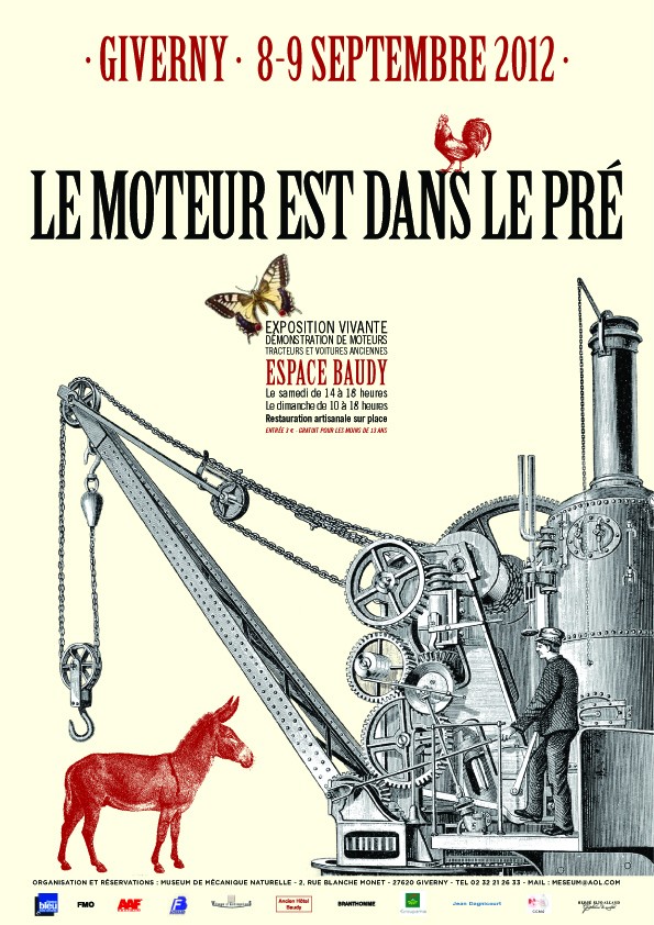 Giverny : "Le moteur est dans le pré" 2012 Affich11