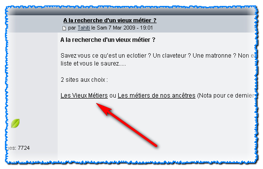 A la recherche d'un vieux métier ? 176