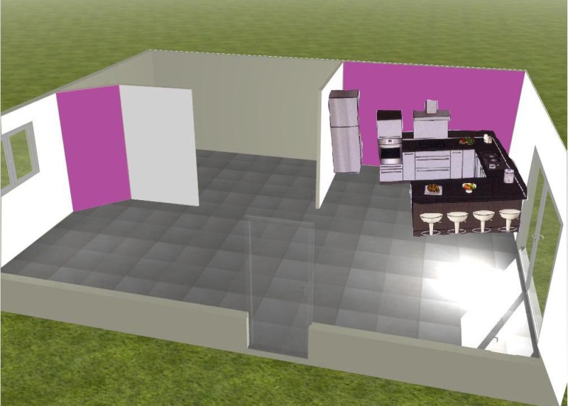Besoin de conseils pour un salon ouvert sur cuisine - Page 2 Vue21110