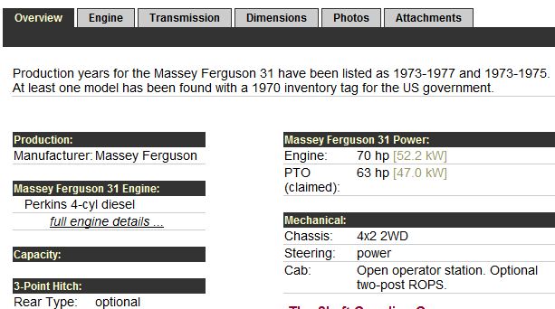 Massey-Ferguson 31 made in USA Captur31