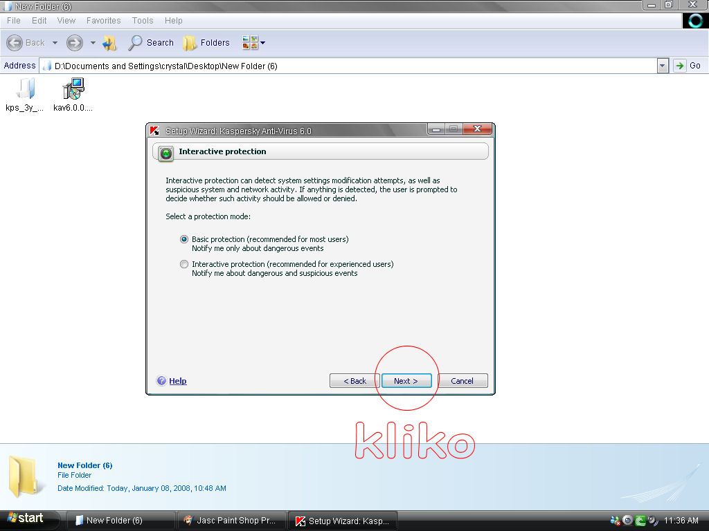 INSTRUKSIONE RRETH INSTALIMIT TE KASPERSKY 2011