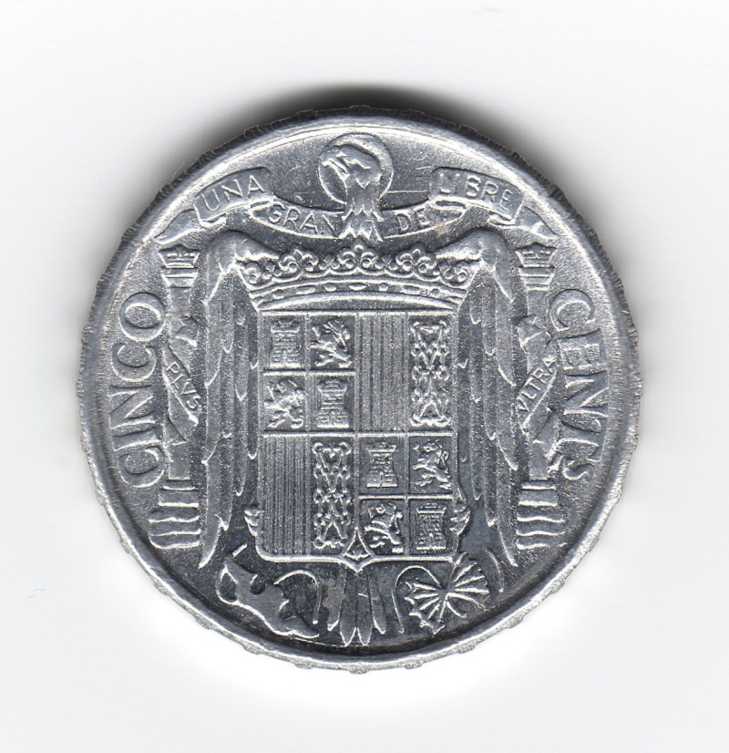 5 Céntimos 1945. Francisco Franco Img19710