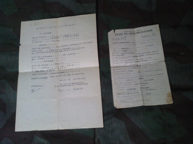 Papiers militaires et de captivité de mon arrière grand père P0905115