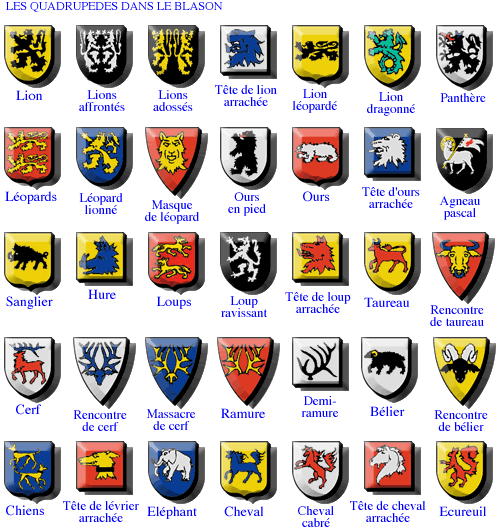 Exemples d'emblmes choisis au Moyen Age Animau11