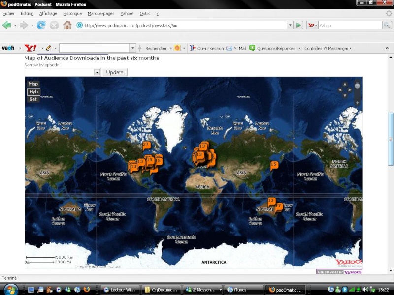 Suscribers & Listeners map - December 2007 Map10