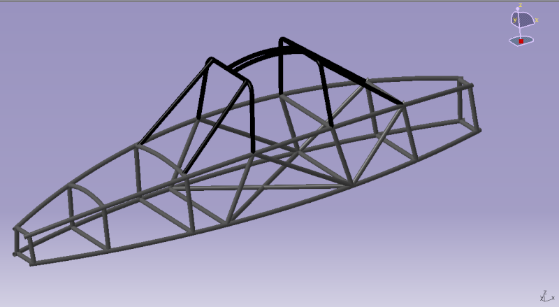 Projet Monoplace arceautée, on efface et recommence... Chassi10