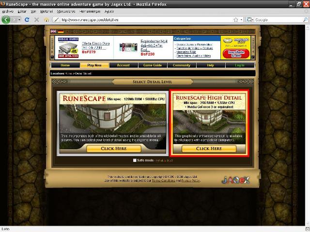 Runescape En Full Screen Para f2p o free to play Rfs210