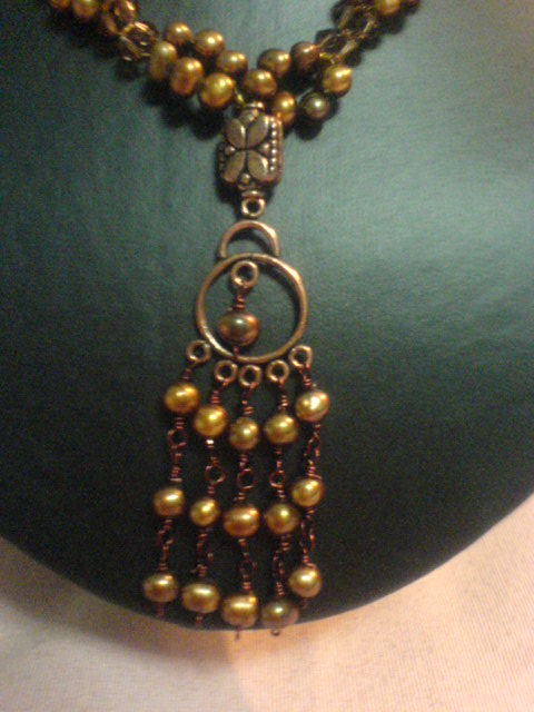 Collar de perlas bronce Dsc00415