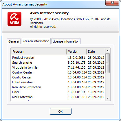 Avira 2013 13.0.0.2681 Final + activation 20120910