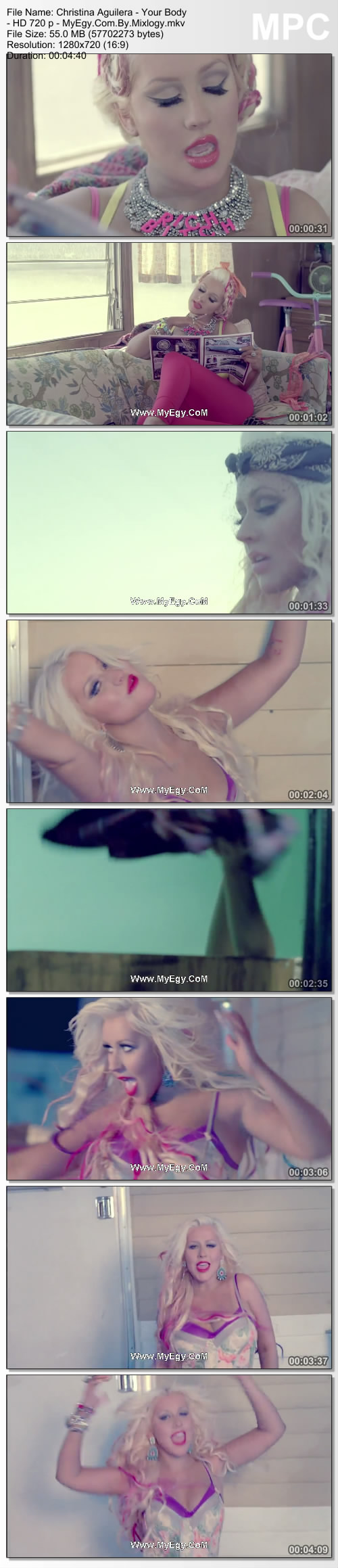 Christina Aguilera - Your Body - HD 720p  55187910