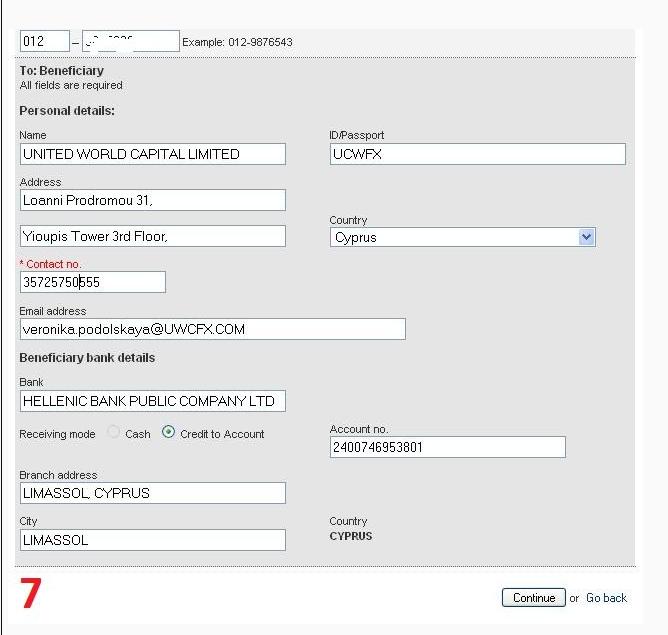 wire transfer by m2u for uwc acc Uwc_st10