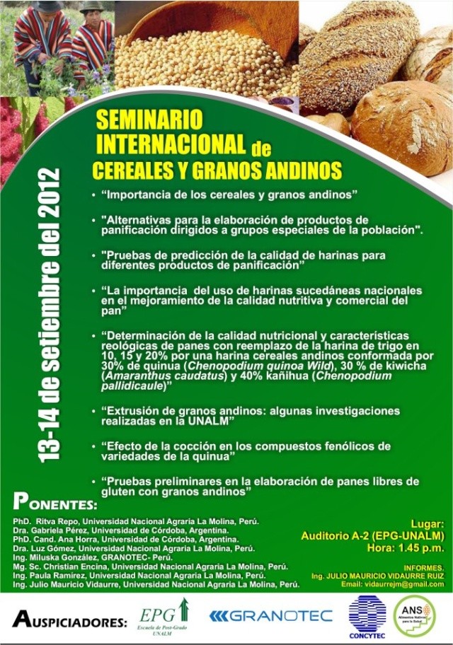 Seminario Internacional de Granos y Cereales Andinos 53954710