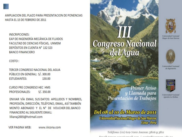 III Congreso Nacional del Agua Presen20