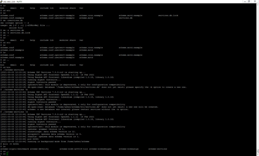 freebsd - install Atheme-services in FreeBSD V11.4 03-03-10