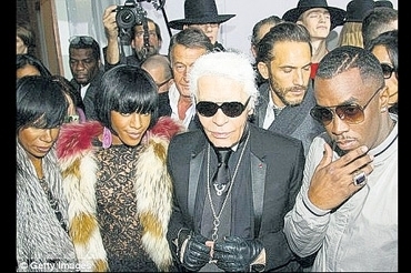 hip hop genious P Diddy rubs shoulders with Lagerfeld Karl-d10