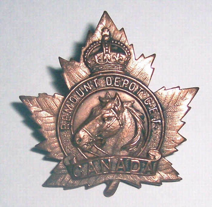 CEF Remount Depot Cap Badge Remoun10