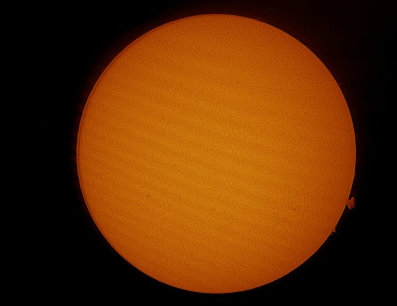 Image solaire réaliser au PST et DMK couleur Soleil11